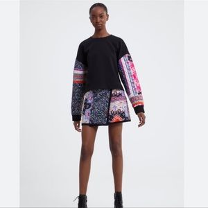 Zara mini quilted skirt